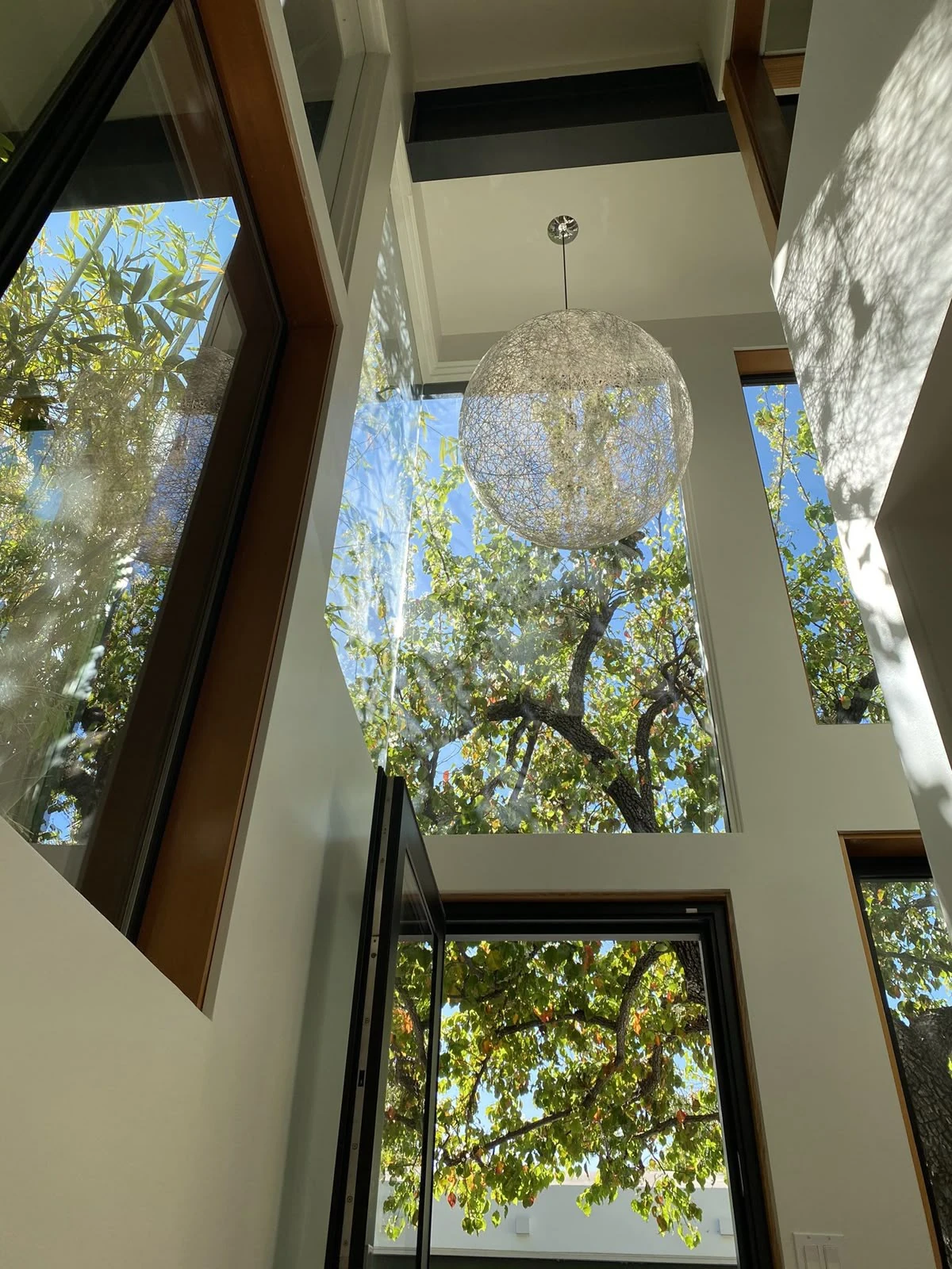 Sunlit luxury home interior.